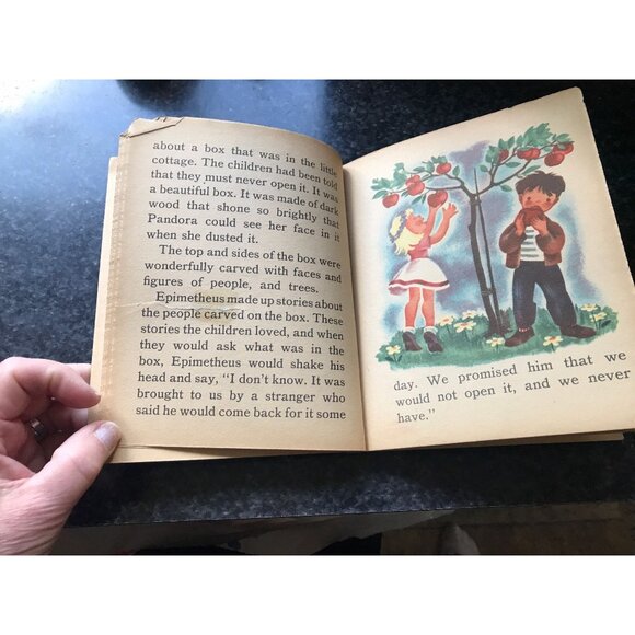 Vtg 1945 "Pandora" Children's Book A Sturdibilt Book Retold Mary Patric Sam Lowe - Picture 6 of 10